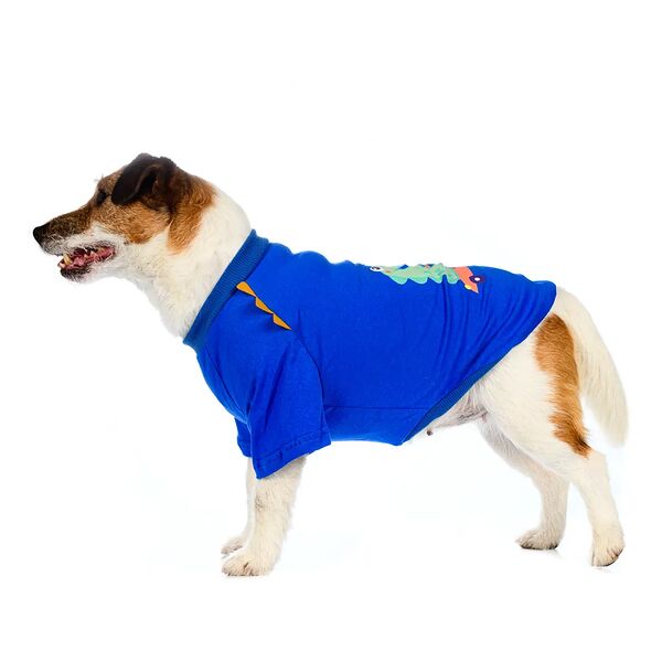 Футболка для собак L голубой (унисекс)