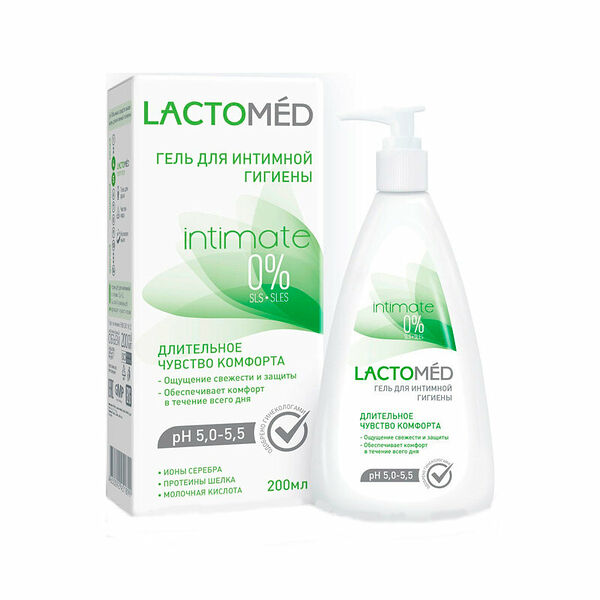 Гель-интим LACTOMED Intimate Длительное Чувство Комфорта 200 мл