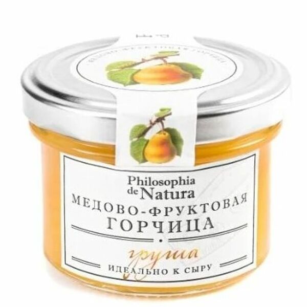Соус горчичный Philosophia De Natura Грушевый медово-фруктовая, 100г