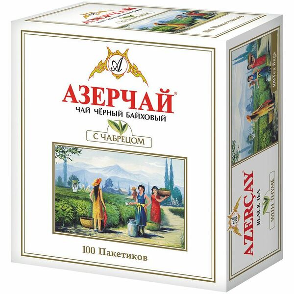 Чай черный с ароматом чабреца ТМ Азерчай