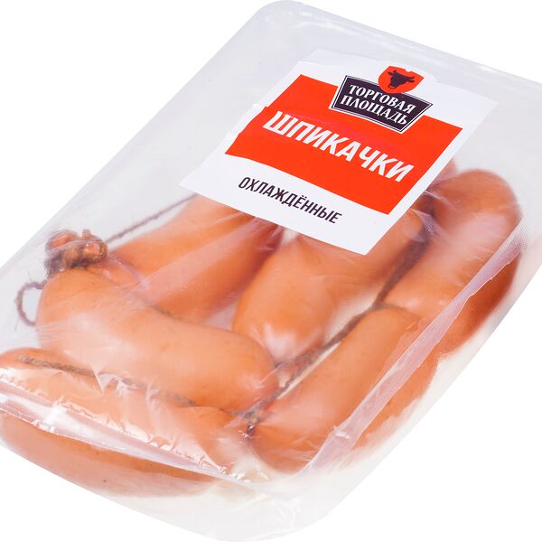 Шпикачки ТОРГОВАЯ ПЛОЩАДЬ 1 с (черева) газ/ср. вес