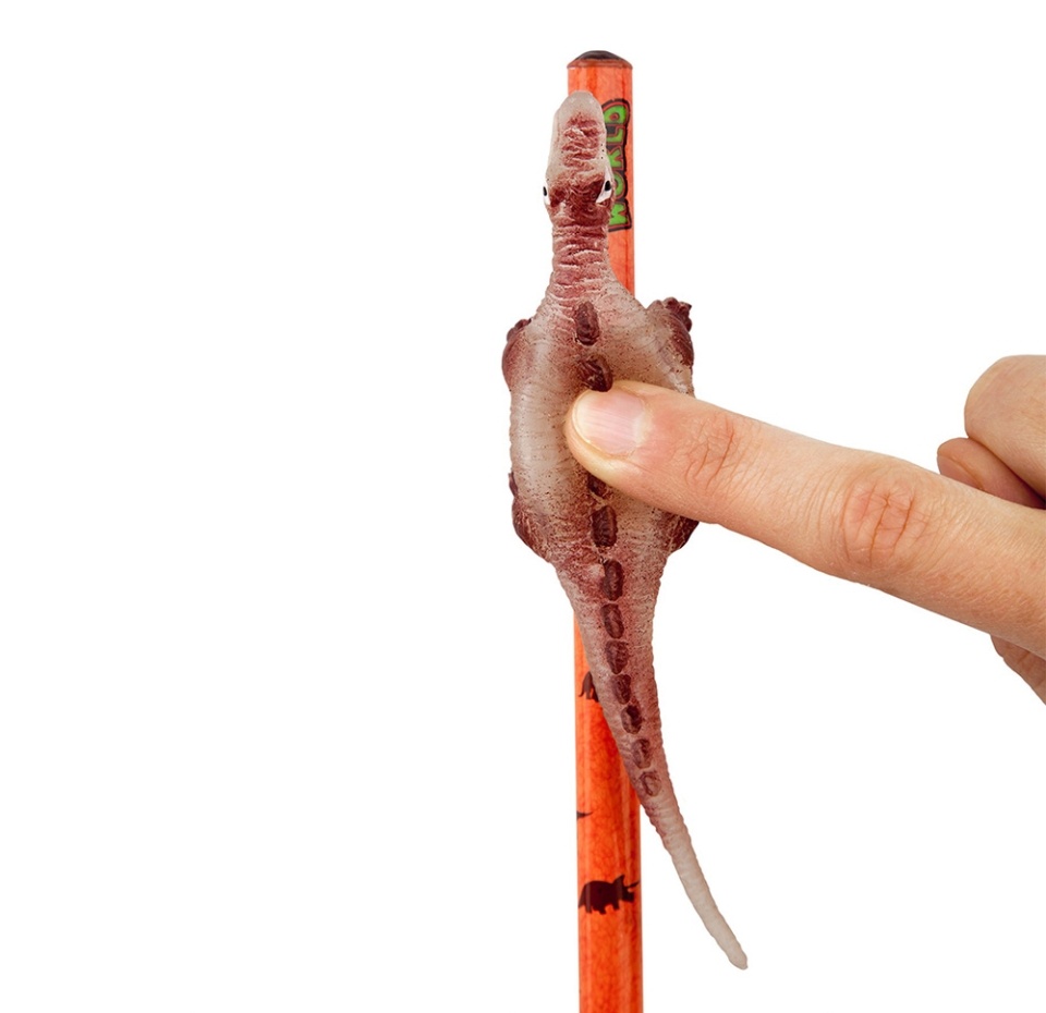 

Простой карандаш Dino World с фигуркой динозавра и подсветкой, 1 шт., в ассортименте