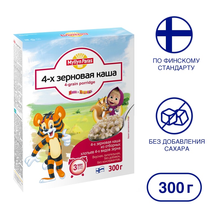 

Каша 4-х зерновая Myllyn Paras 300 г