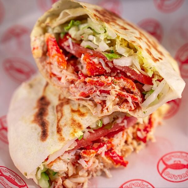 Шаурма с камчатским крабом