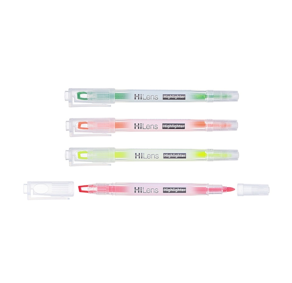 

Набор текстовыделителей Hatber Hi-Lens Neon Двухсторонний, 4 шт