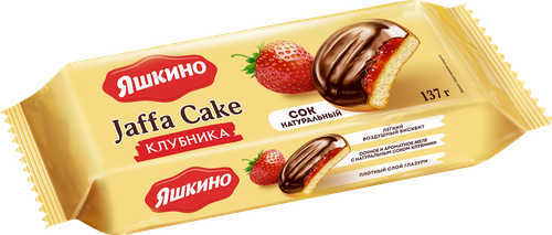 

Печенье сдобное Яшкино Клубника 137 г