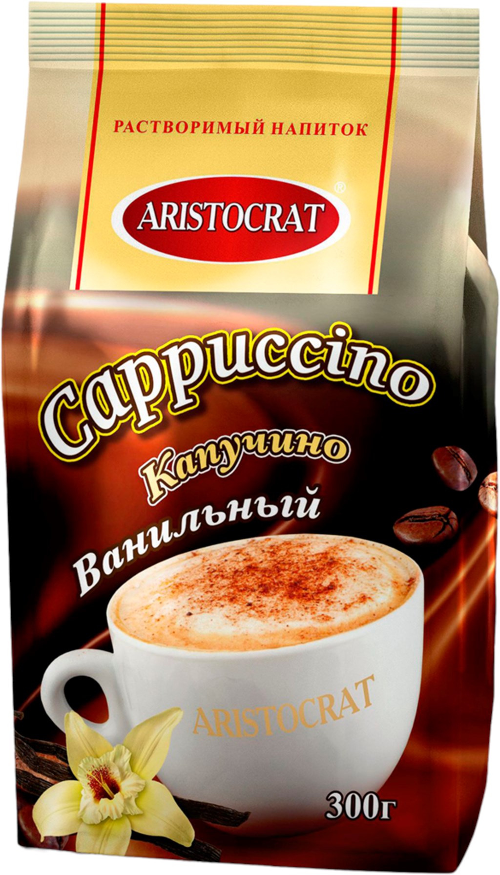 

Напиток кофейный растворимый Aristocrat Капучино ванильный 300 г