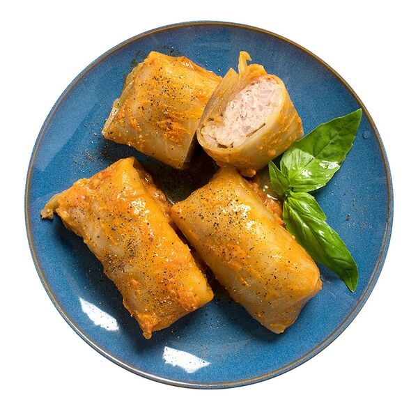 Голубцы мясные тушеные в томатно-сливочном соусе от бренд-шефа АВ, вес