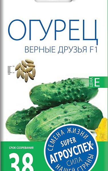Семена Агроуспех Огурец Верные друзья F1 10шт