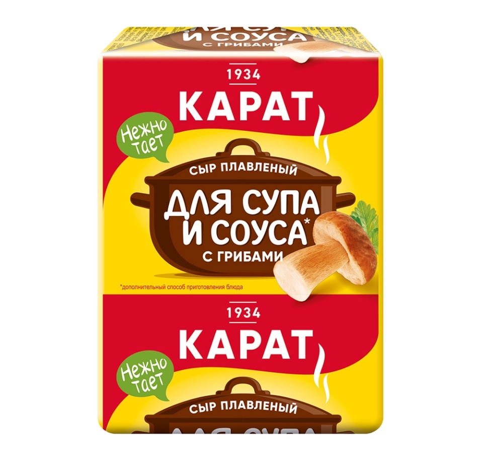 

Сыр плавленый Карат с грибами для супа 45% БЗМЖ 90 г