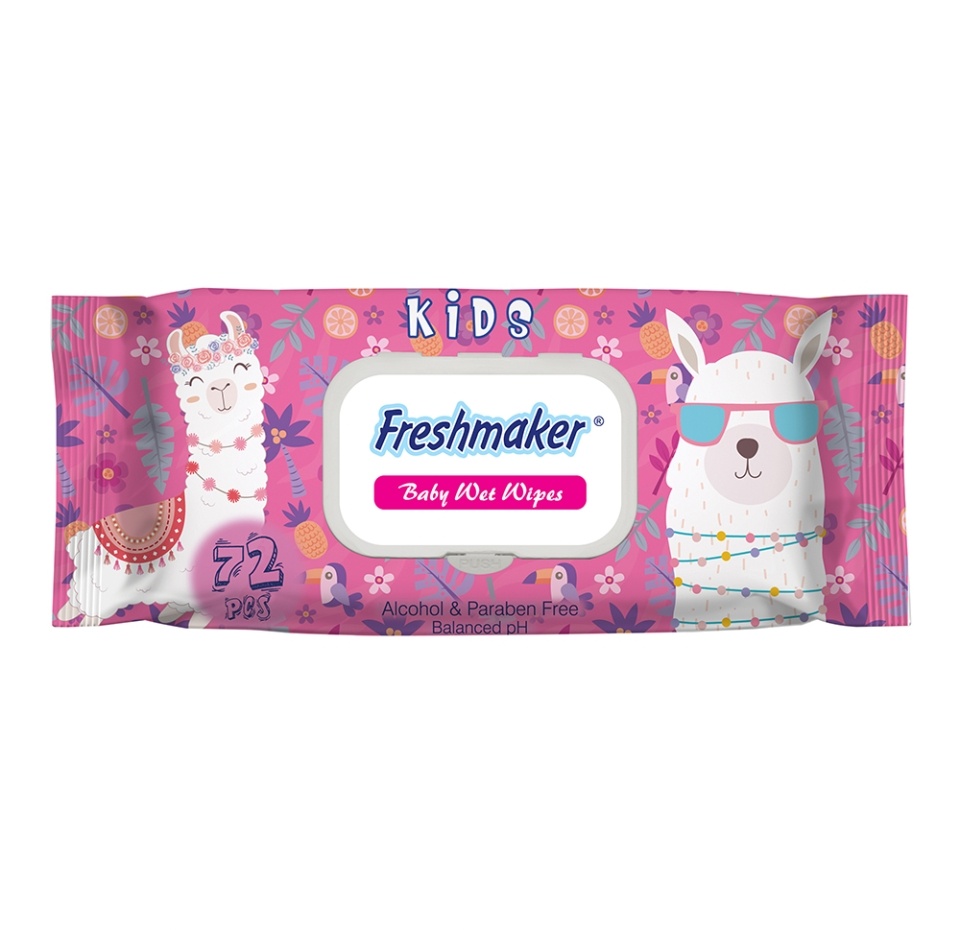

Салфетки влажные детские, Freshmaker, 72 шт., Турция цвет в ассортименте