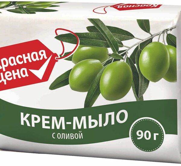 Крем-мыло Красная цена с оливой 90г