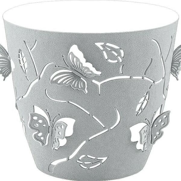 Горшок для цветов Plast Team Butterflies 14.5см 1.4л