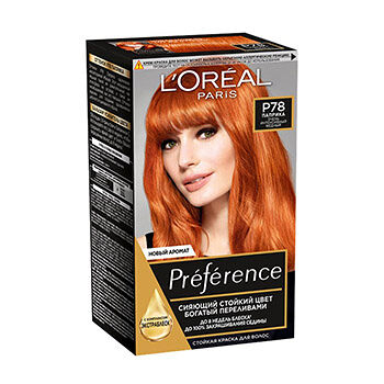 Краска для волос № 78, «Паприка», «Очень интенсивный медный», Preference, 174 мл, Германия