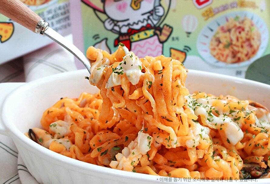 

Лапша-рамен Samyang со вкусом острой курицы крем-карбонара~Hot Chicken Flavor Ramen Cream-Carbonara 120 г
