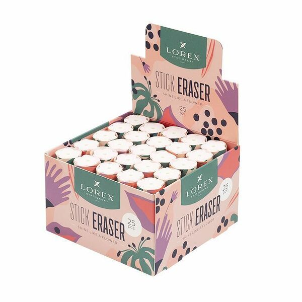 Ластик LOREX STICK SHINE LIKE A FLOWER рямоуг.