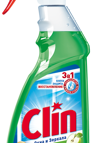 Средство для мытья окон и стекол CLIN Окна и Зеркала Яблоко