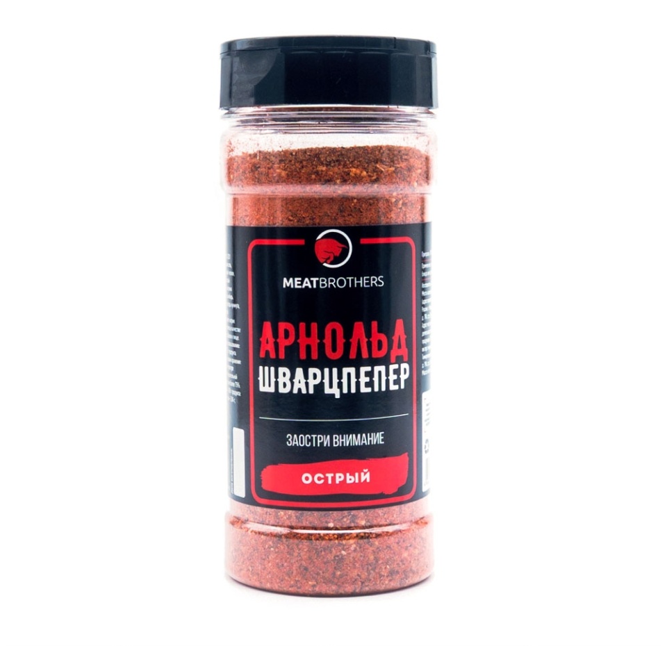 

Приправа Meatbrothers Арнольд Шварцпепер острый 255 г