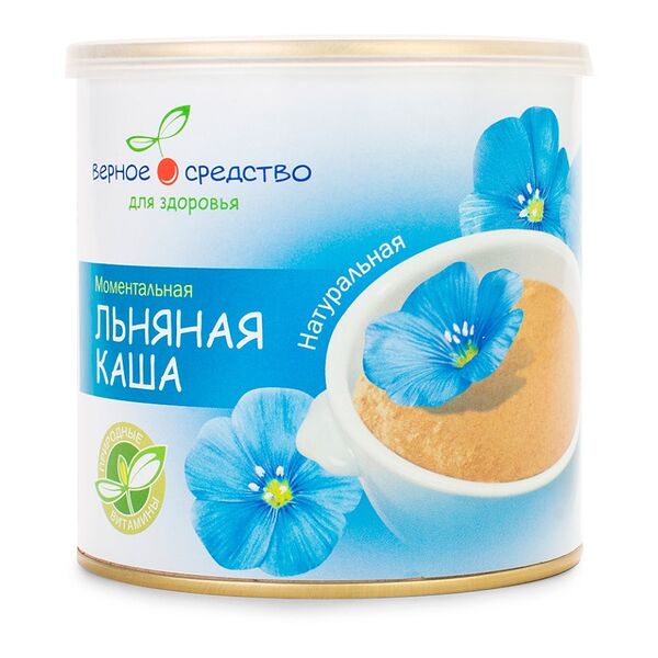 Каша льняная Верное Средство натуральная (без глютена)