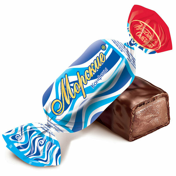 Конфеты с шоколадной глазурью Морские ТМ Красный Октябрь