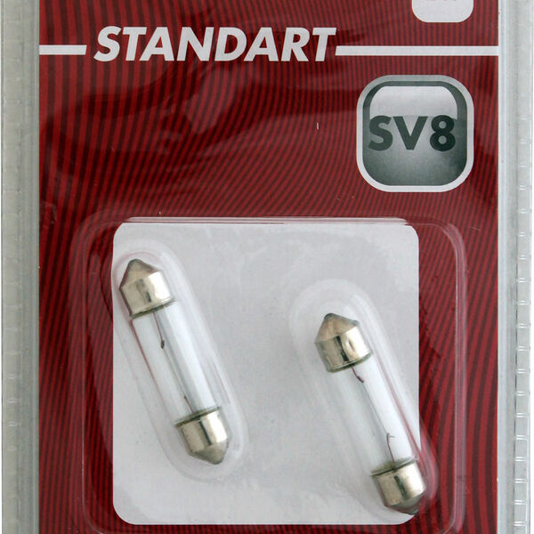 Автолампа накаливания AutoStandart C5W 11x38 SV8 2шт