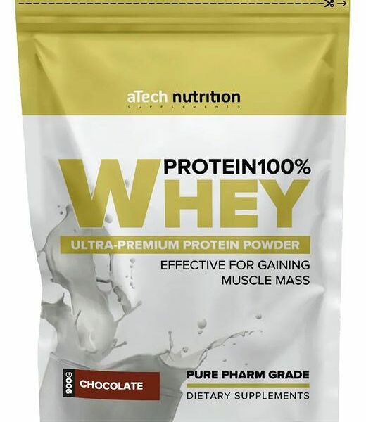 Протеин aTech Whey Protein 100% шоколад 900 г