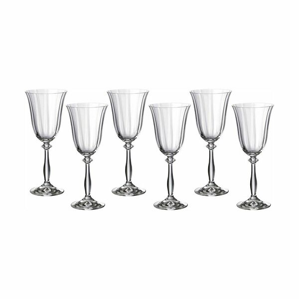 Набор Бокалов для вина Анжела Оптик 250мл h21см 6шт стекло 