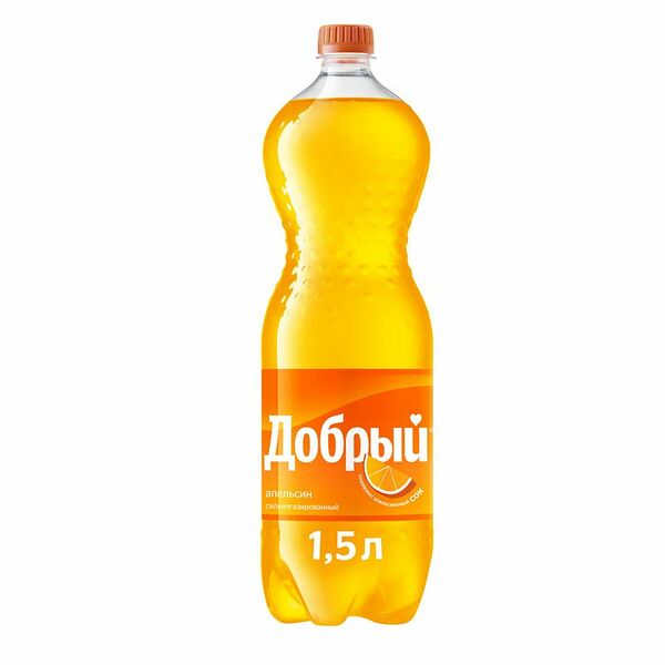 Напиток сильногазированный Добрый Апельсин 1.5л
