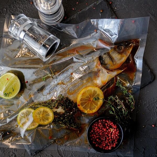 Полуфабрикат Сибас тушка в маринаде для гриля