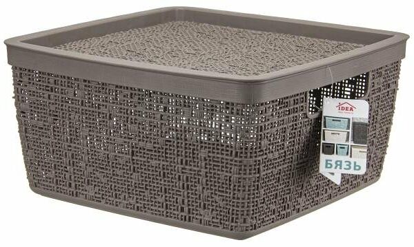 Коробка Idea Бязь с крышкой 28х28х14 cм