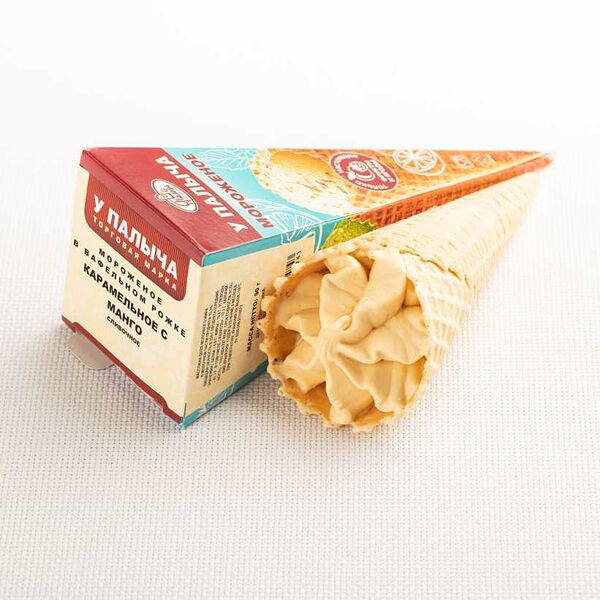 Мороженое Рожок Карамельное манго 90 г