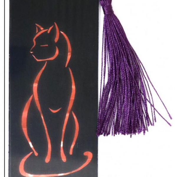 Закладка Неон 3D пластиковая 16х5,5 см, в ассортименте