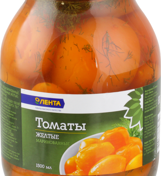 Томаты маринованные ЛЕНТА желтые