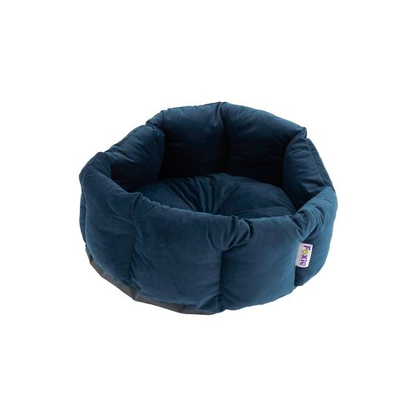 Лежак для животных FOXIE Prestige Deep Ocean 53х53х33см круглый синий