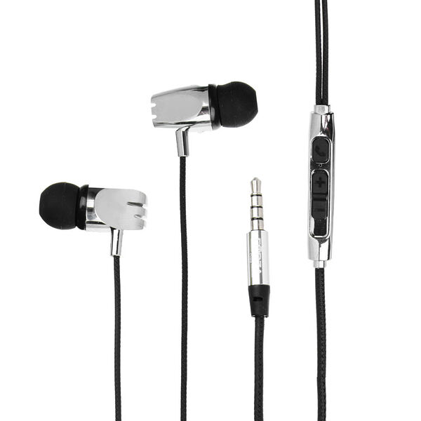 Forza наушники проводные внутриканальные металлик, гарнитура, доп.насадки, коробка картон