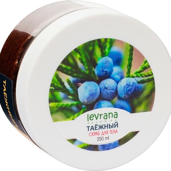 Скраб для тела Levrana Таежный с солью и кедровой скорлупой 250мл