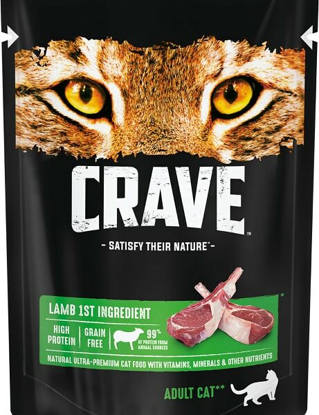 Влажный корм для кошек Crave Ягненок 70г