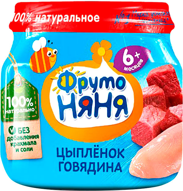 

Пюре ФрутоНяня Цыпленок Говядина