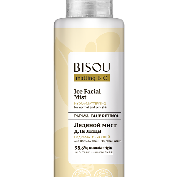 Bisou Мист для лица Ледяной гидраматирующий для нормальной и жирной кожи (Бисоу)