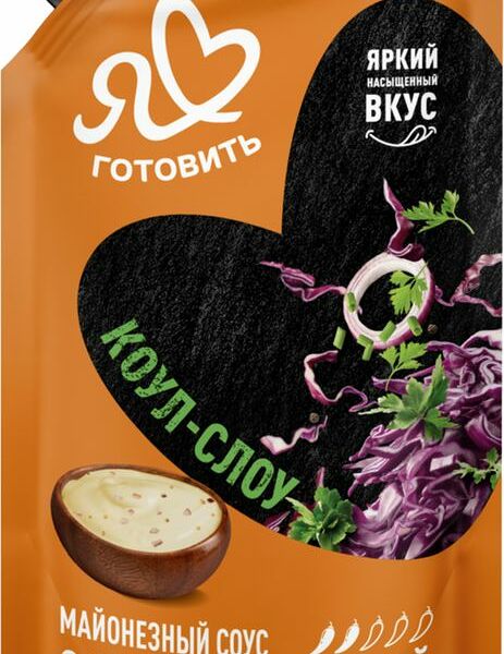 Соус Я люблю готовить Коул-Слоу майонезный с медовой горчицей 50.5% 200мл