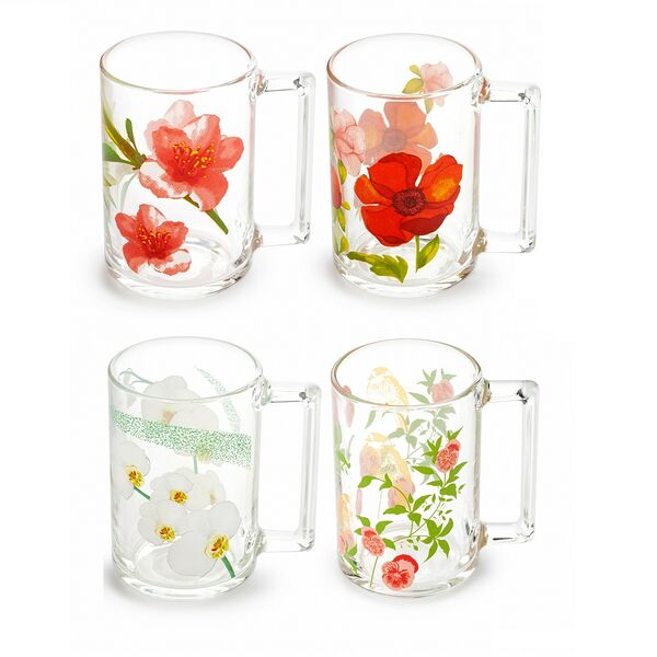 Кружка Luminarc Фитнес Цветы 320 мл стекло в ассортименте