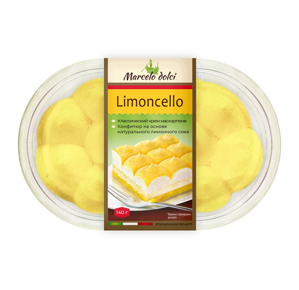 

Пирожное Marcelo Dolci Лимончелло 140 г