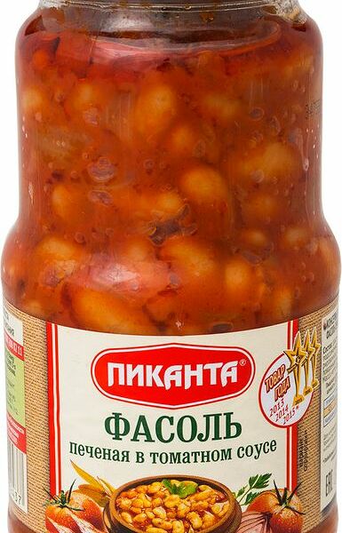 Фасоль печеная Пиканта в томатном соусе 530 г