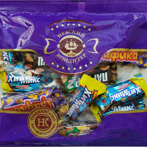 Конфеты ХИТМИКС Паркур 2 с арахисом и клюквой