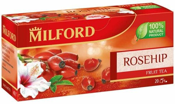 Чай Rosehip (Роузхип) 20 пакетиков ТМ Milford (Милфорд)