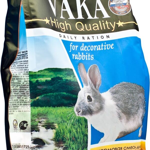ВАКА High Quality корм для декоративных кроликов Злаковое ассорти, 500г