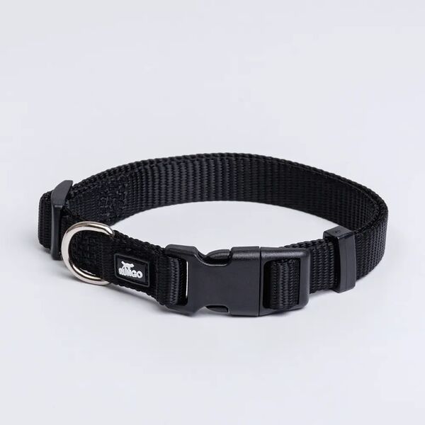 Ошейник нейлоновый для собак Rungo 15 мм 30-45 см черный