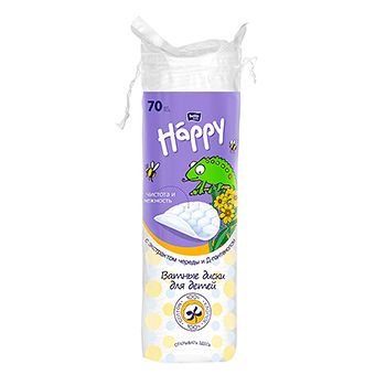 Ватные диски Bella Baby с экстрактом череды и Д-пантенолом 70шт, Россия