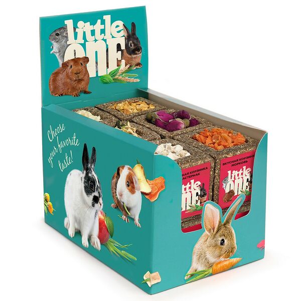 Корзинка Little One из луговых трав с наполнением в ассортименте 1 шт, 65 г