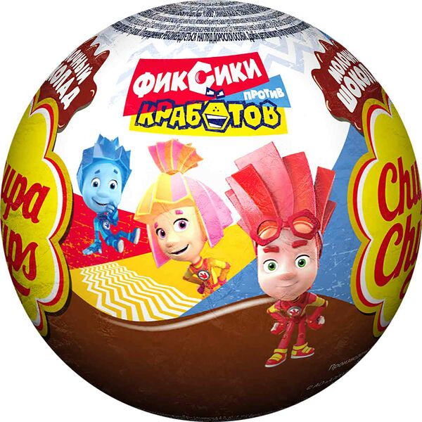 Шоколадный шар Chupa Chups с сюрпризом в ассортименте